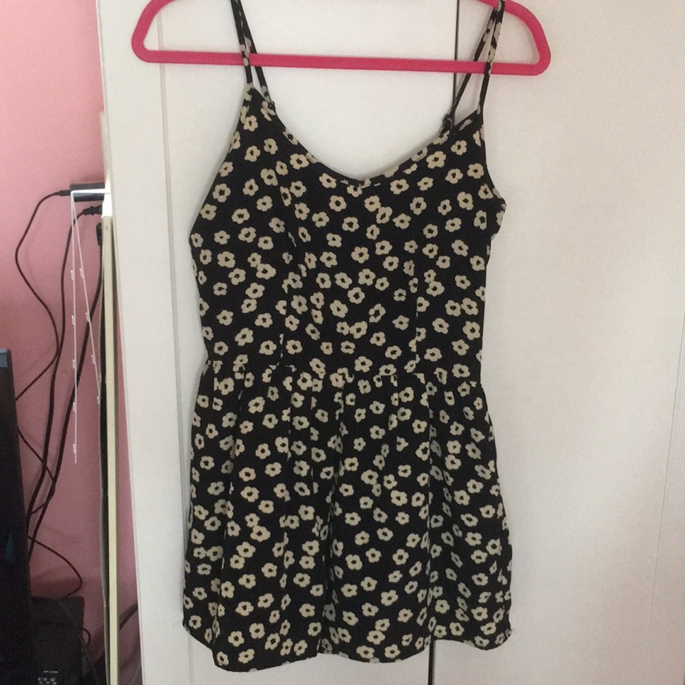 Black Flower ROMPER